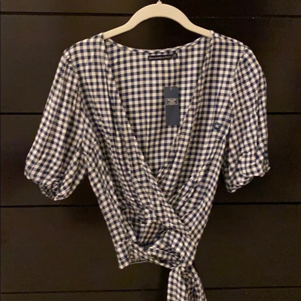 plaid crop top